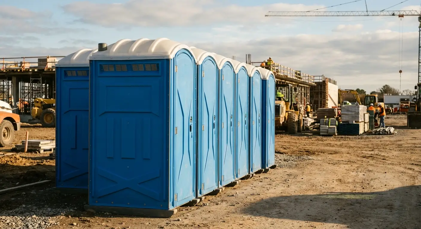 Luxury restroom trailer rental background in Staten Island, NY