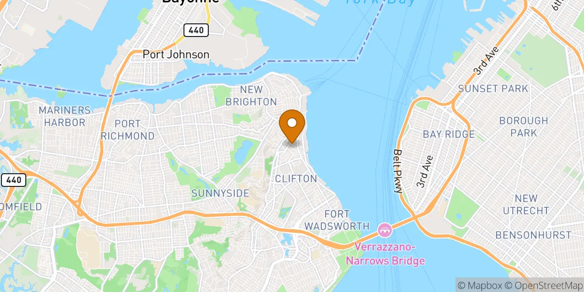  neighborhood map in Staten Island, NY