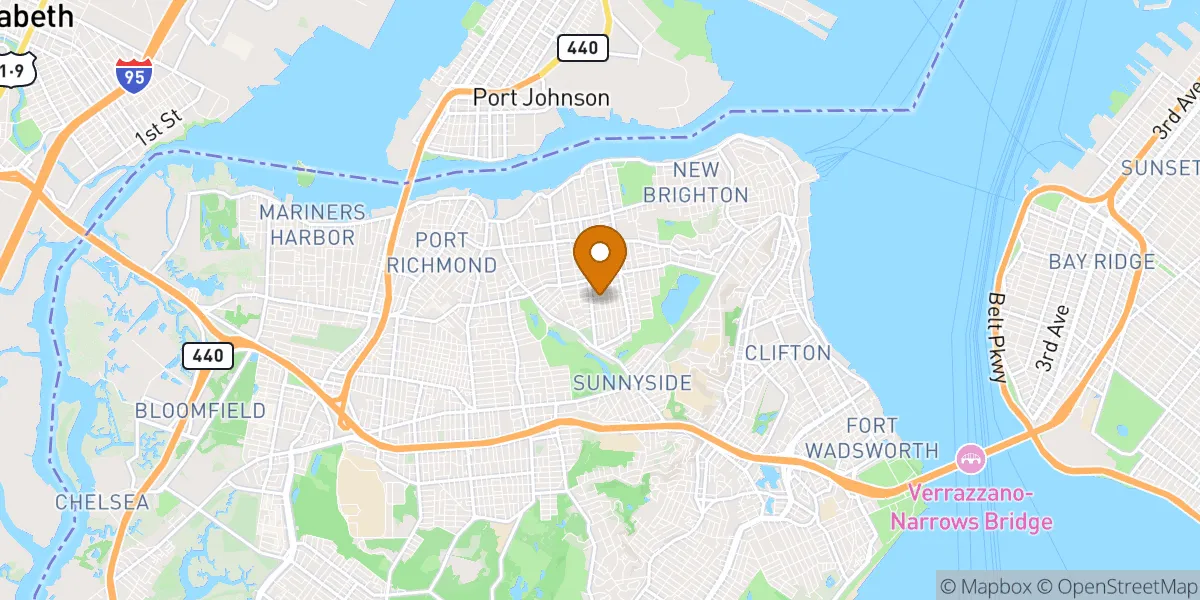  neighborhood map in Staten Island, NY