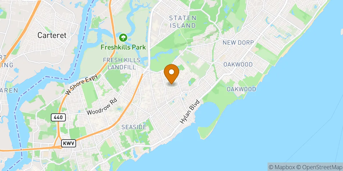  neighborhood map in Staten Island, NY