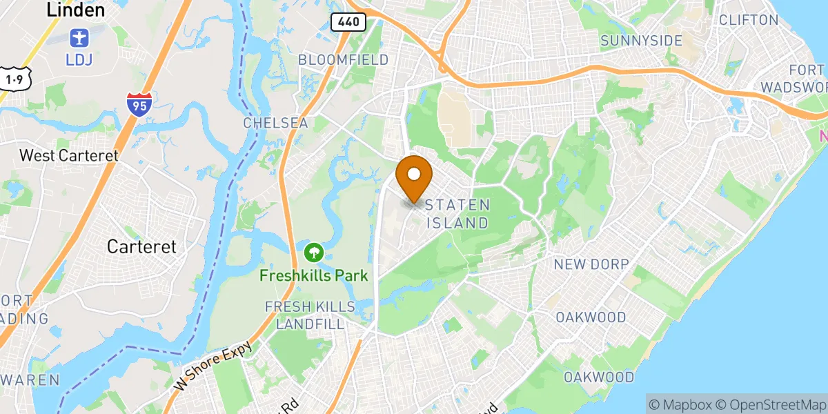  neighborhood map in Staten Island, NY