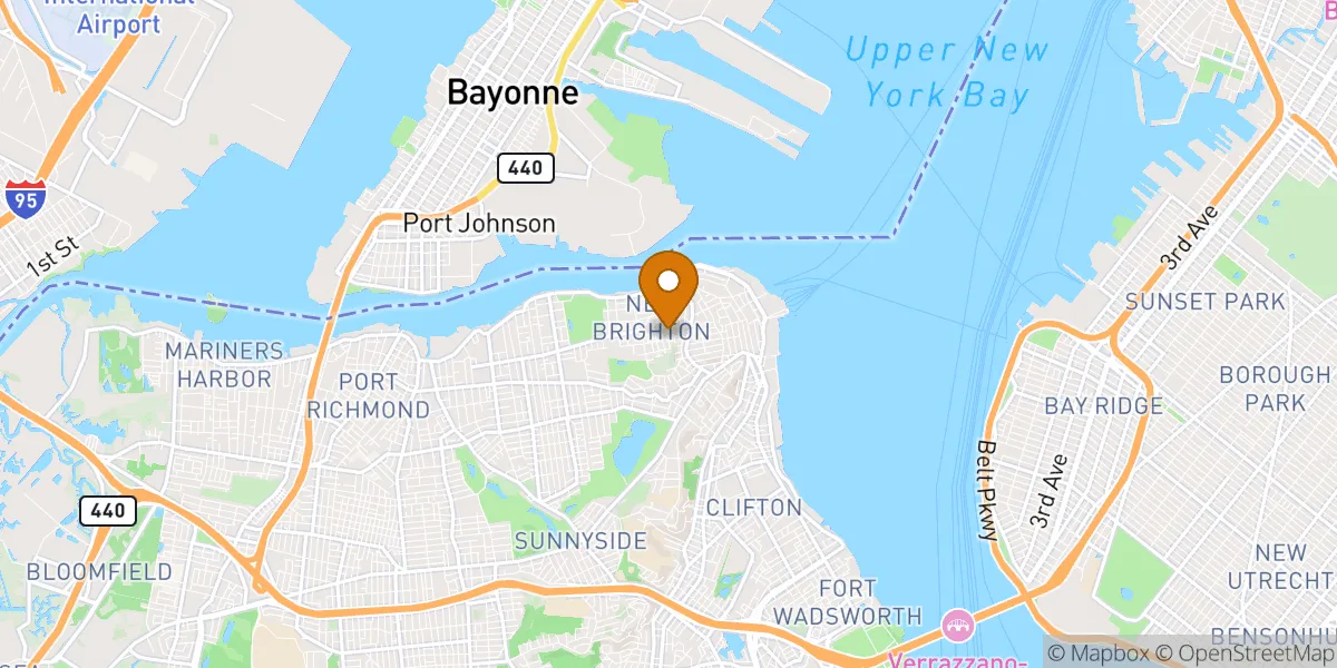  neighborhood map in Staten Island, NY